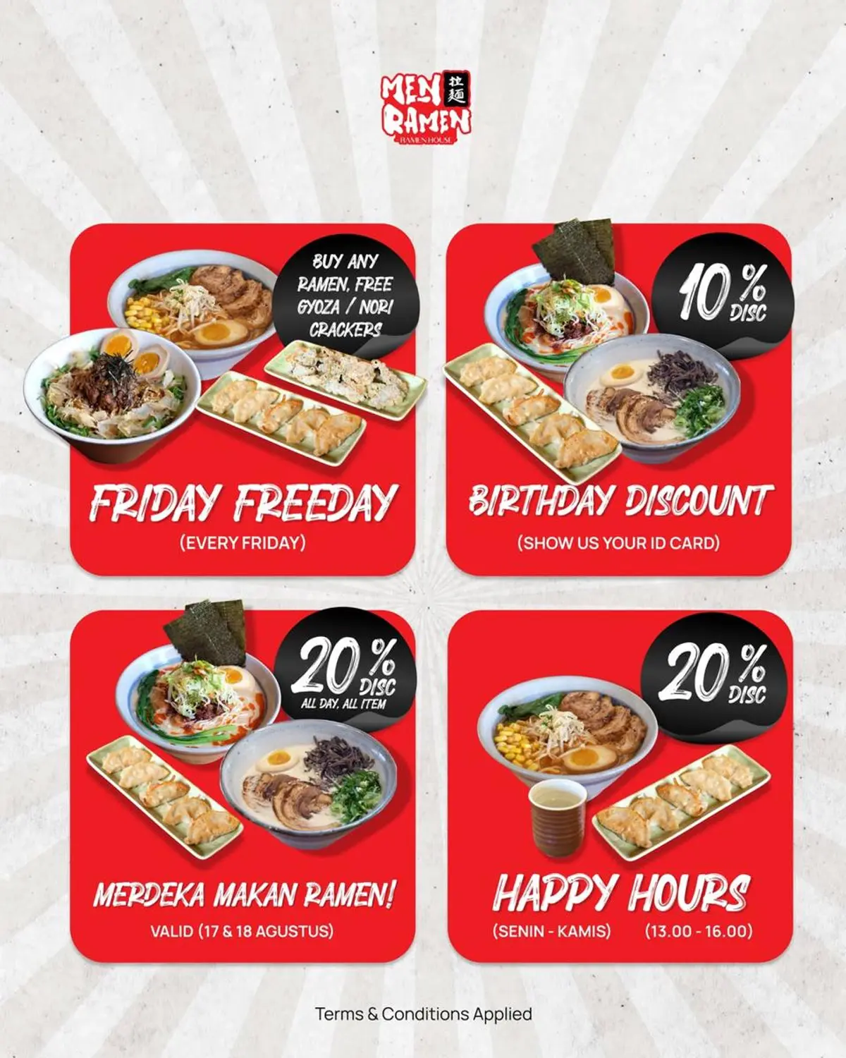 Bali Independence Day restaurant promos